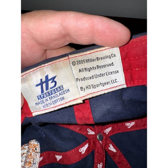 Milwaukees Best Beer Strapback Hat/Cap Blue w/ Red Logo - Picture 7 of 7